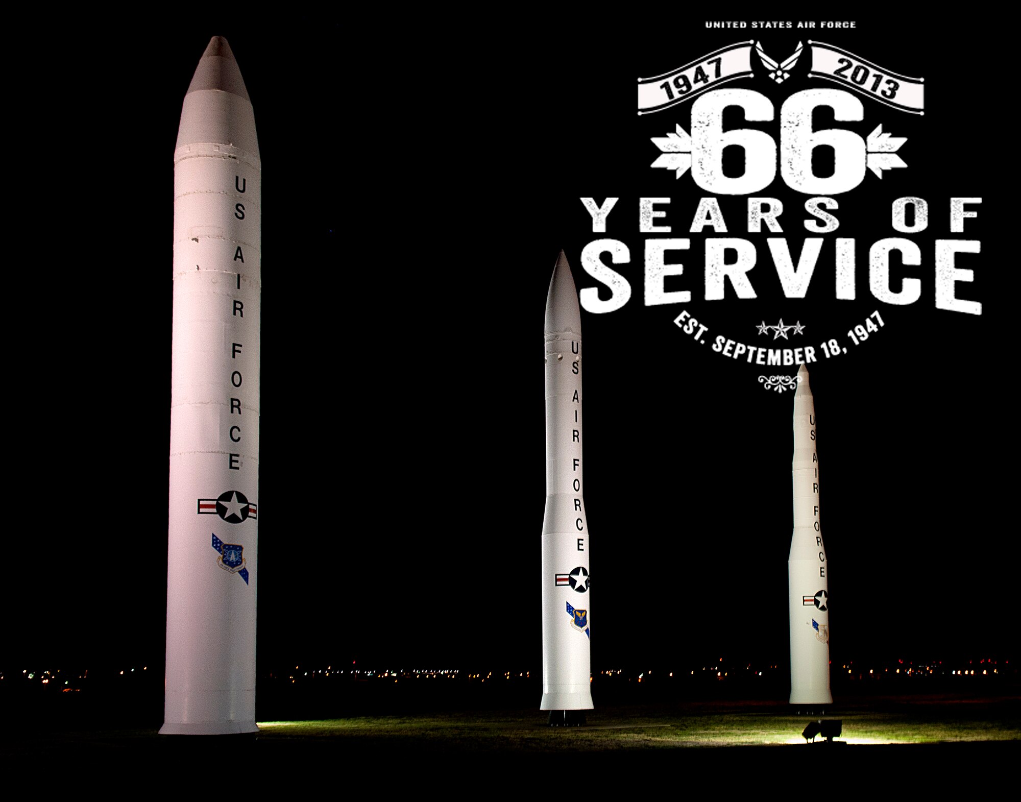 Air Force 66th Birthday (Photo by R.J. Oriez, Graphic by J. Luke Borland)