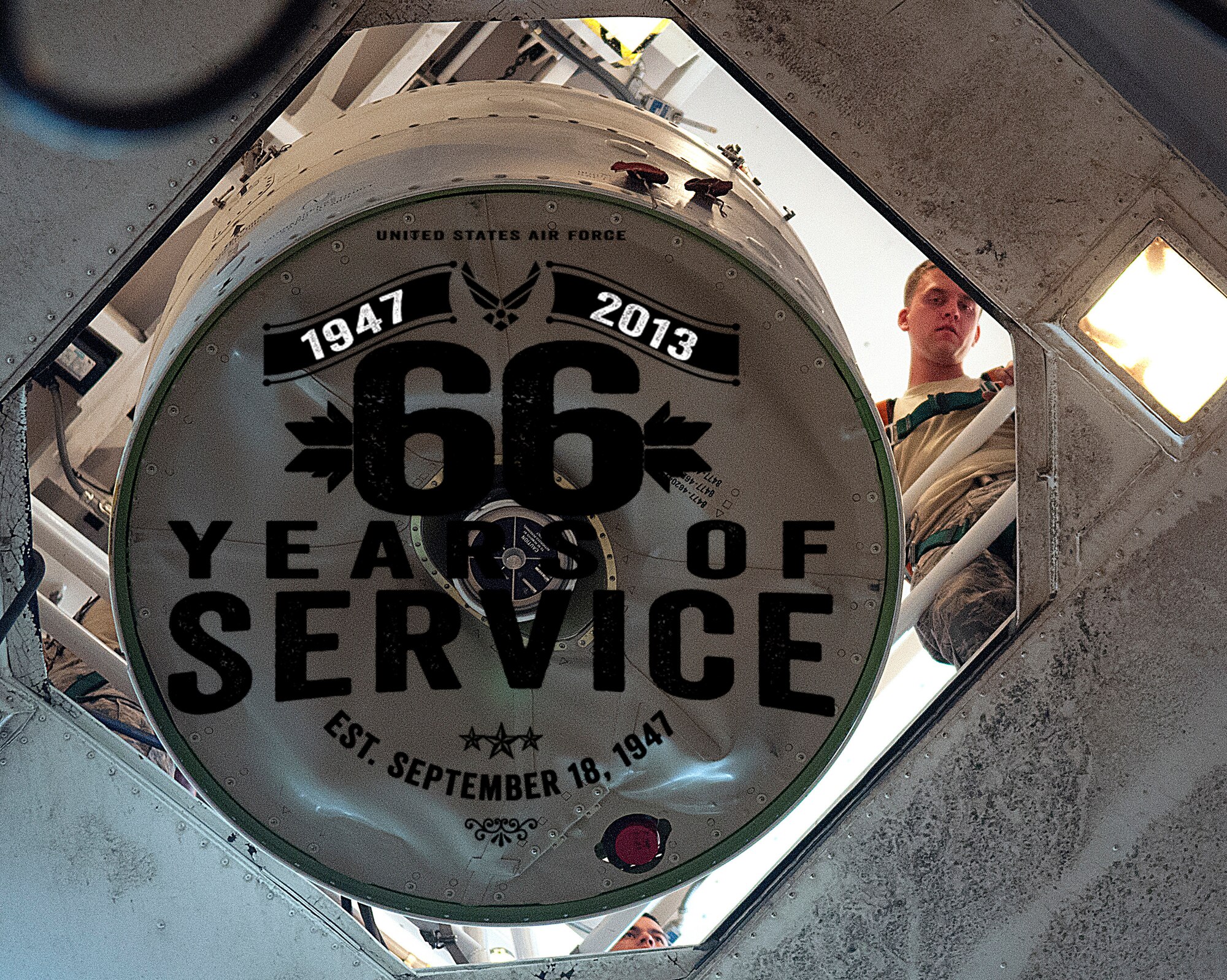 Air Force 66th Birthday (Photo by R.J. Oriez, Graphic by J. Luke Borland)