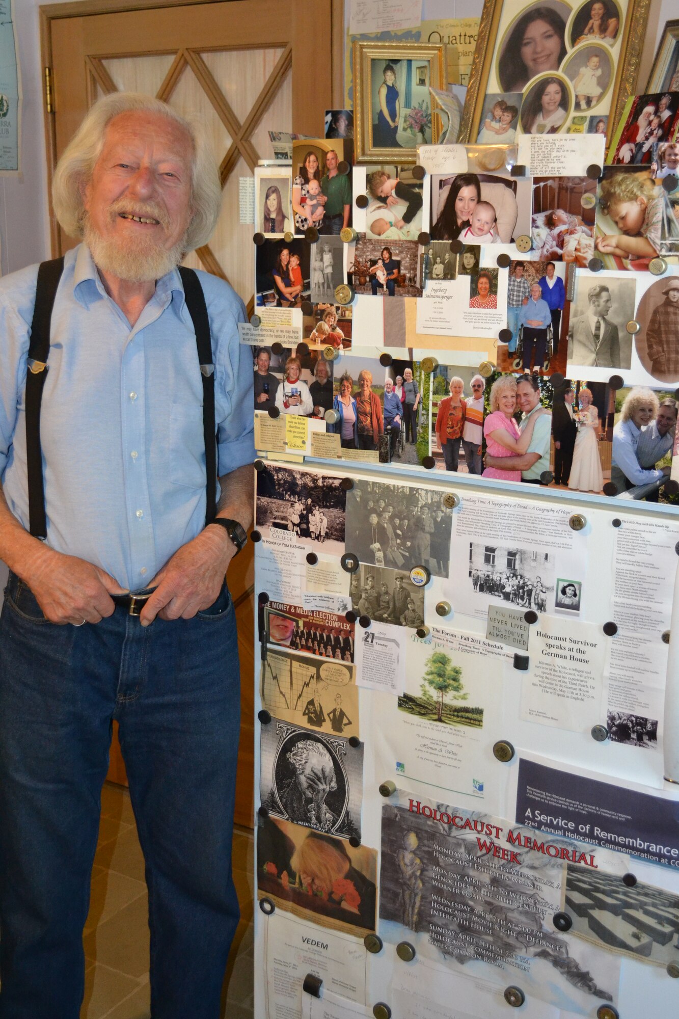 Herman White is a Holocaust survivor from Munich, Germany who regularly attends local USAFA Band concerts via his bicycle.