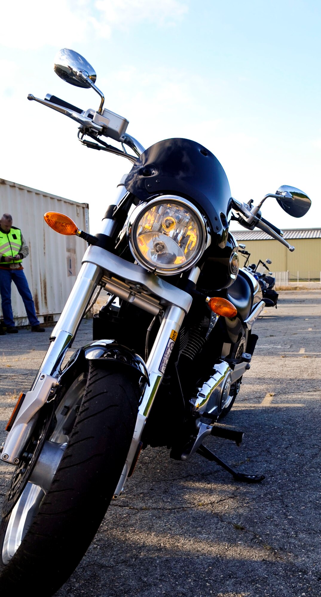 The 633rd Air Base Wing Safety office hosted an Experienced Riders Class at Fort Eustis, Va., Sept. 17, 2013. The class allows active-duty military to meet the DOD requirements for riding a motorcycle. (U.S. Air Force photo by Staff Sgt. Wesley Farnsworth/Released)