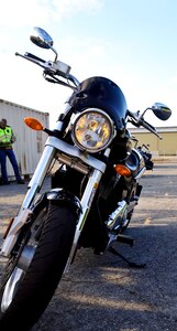 The 633rd Air Base Wing Safety office hosted an Experienced Riders Class at Fort Eustis, Va., Sept. 17, 2013. The class allows active-duty military to meet the DOD requirements for riding a motorcycle. (U.S. Air Force photo by Staff Sgt. Wesley Farnsworth/Released)