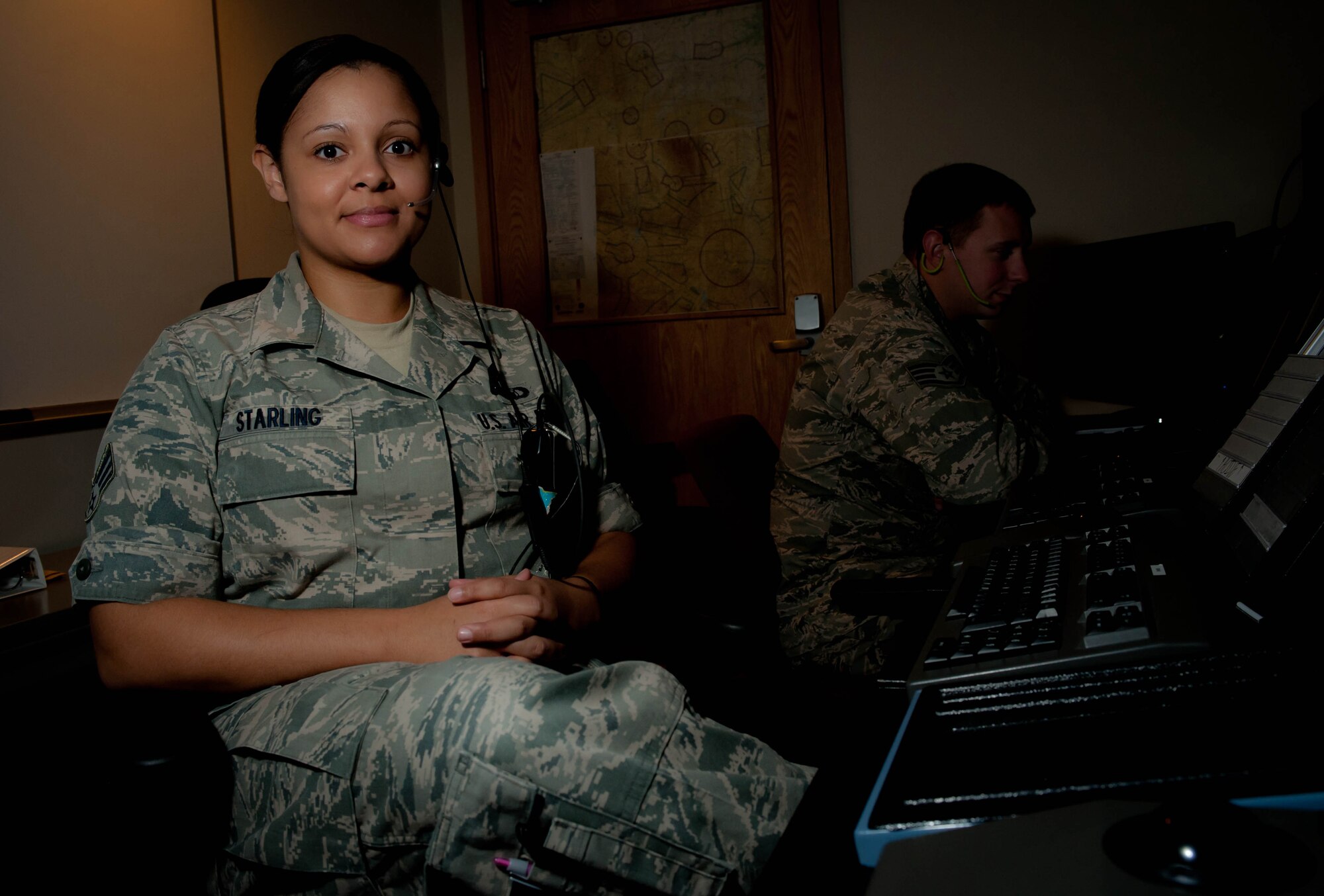 Senior Airman Heather Starling, 28th Operations Support Squadron radar air traffic controller, is one of 32 victim advocates on Ellsworth Air Force Base, S.D., Sept. 13, 2013. Starling has been a victim advocate since August 2011, and remains ready to offer encouragement and support to individuals who have experienced sexual assault. (U.S. Air Force photo by Airman 1st Class Zachary Hada/Released)