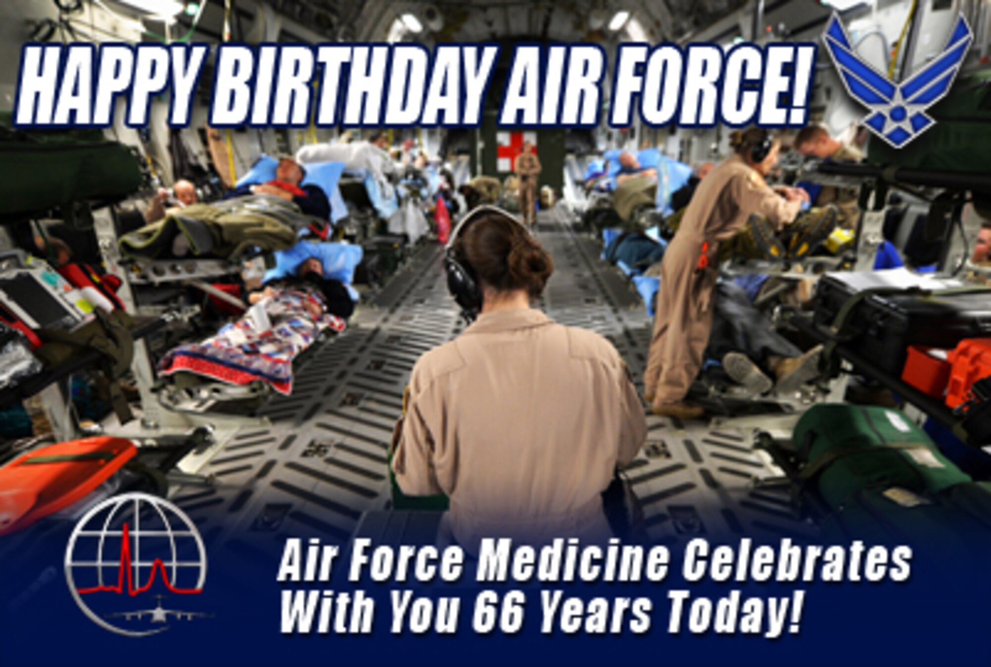 Air Force Medical Service birthday message (AF Graphic by Steve Thompson)