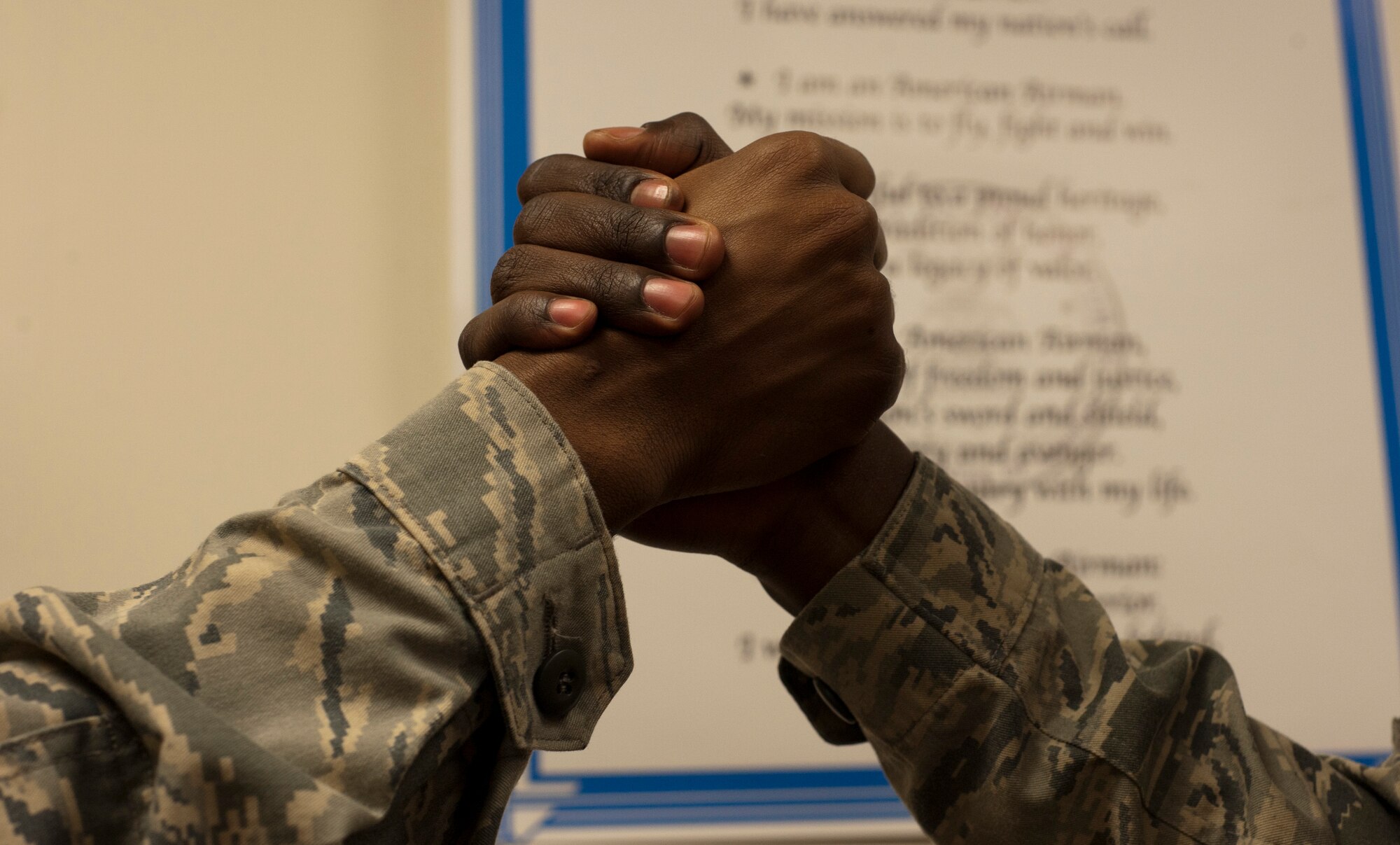 A resilient Airman is a healthy Airman. Having strong social, mental, physical and spiritual "pillars" is one way that Airmen are encouraged to stay resilient. (U.S. Air Force photo/Airman 1st Class Victor J. Caputo)