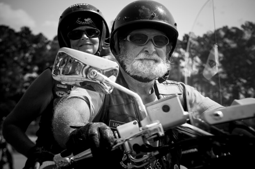 Members of Moody Air Force Base's Air Force Sergeants Association held the inaugural POW/MIA Remembrance Poker Run Sept. 14, 2013. More than 100 motorcyclists took part in the event, raising $2,354 in support of wounded warriors. (U.S. Air Force photo by Staff Sgt. Jamal D. Sutter/released)