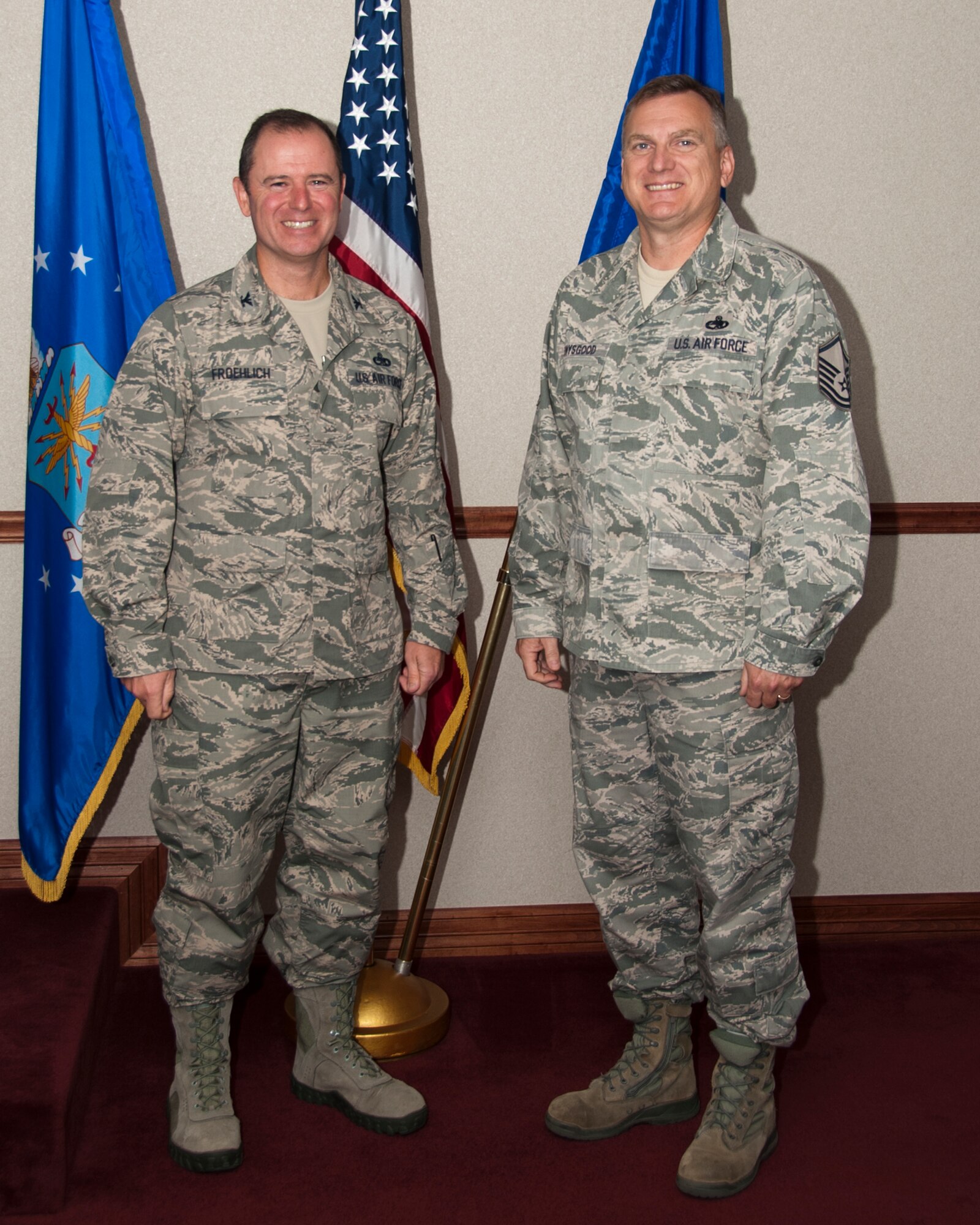 Master Sgt. Daniel H. Swysgood, a 373rd Training Squadron flight chief, was selected as the commander’s wingman of choice Sept. 18. He was selected based on his professionalism and work ethic. (U.S. Air Force photo by Frank Carter) 