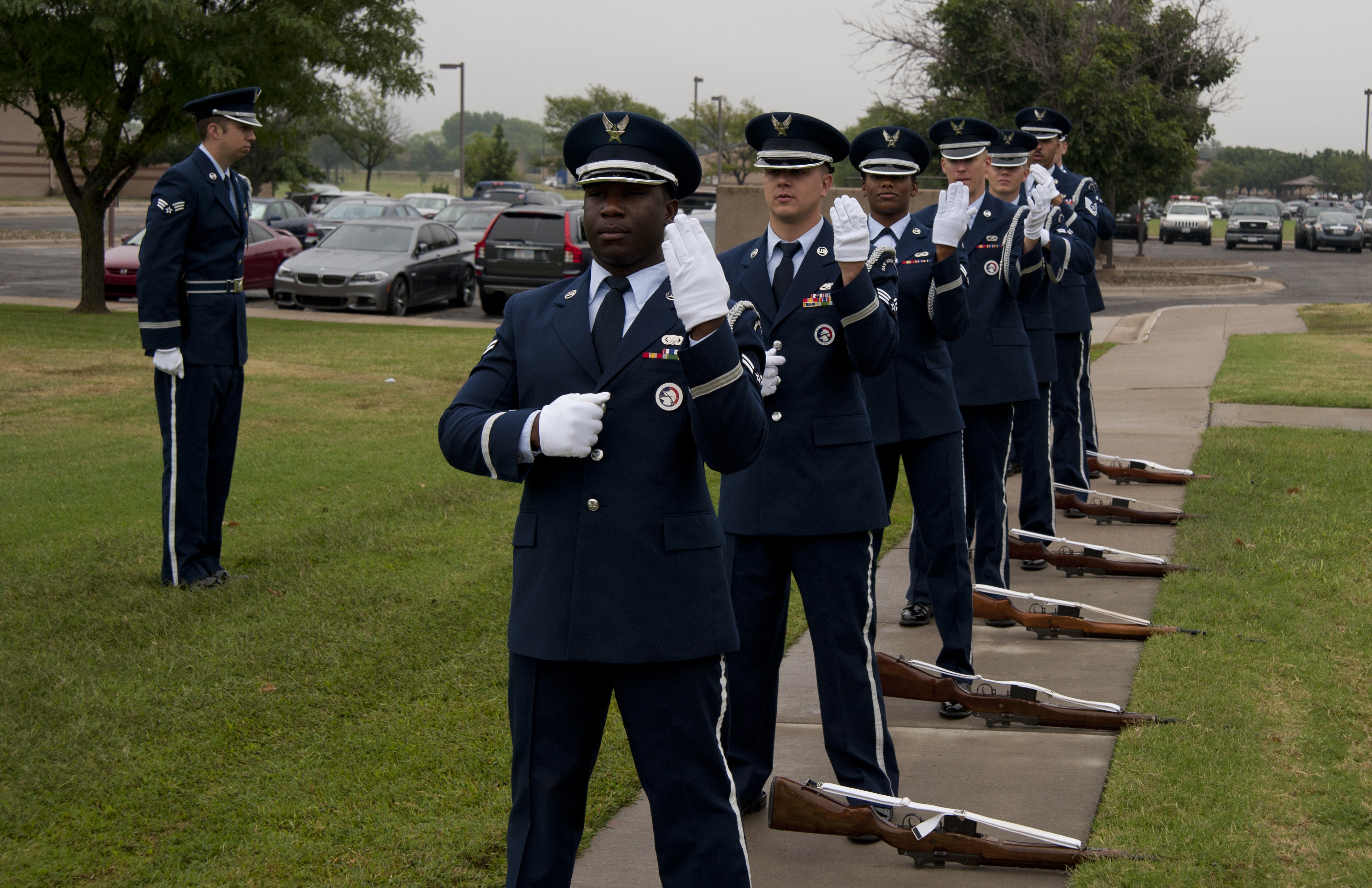 Base honor guard shows respects > McConnell Air Force Base > News