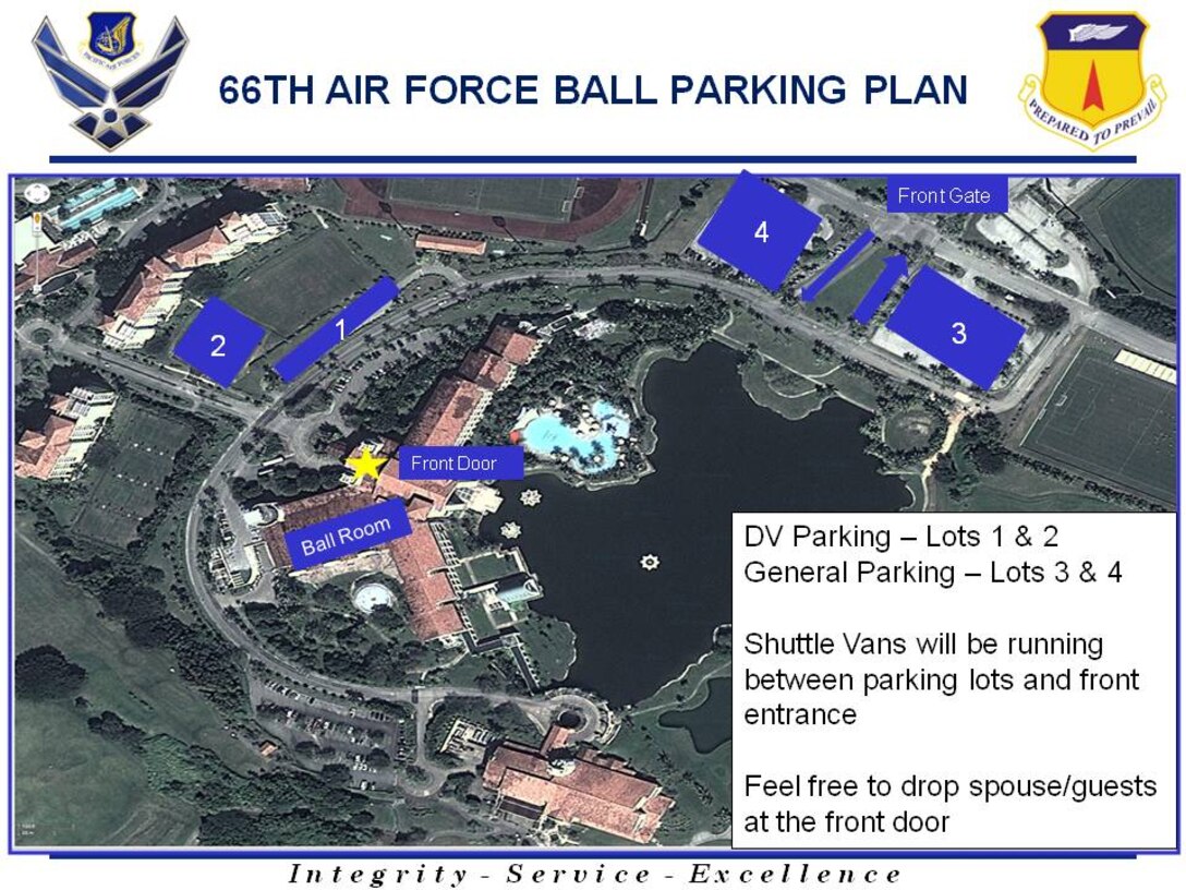 Air Force Ball parking plan.