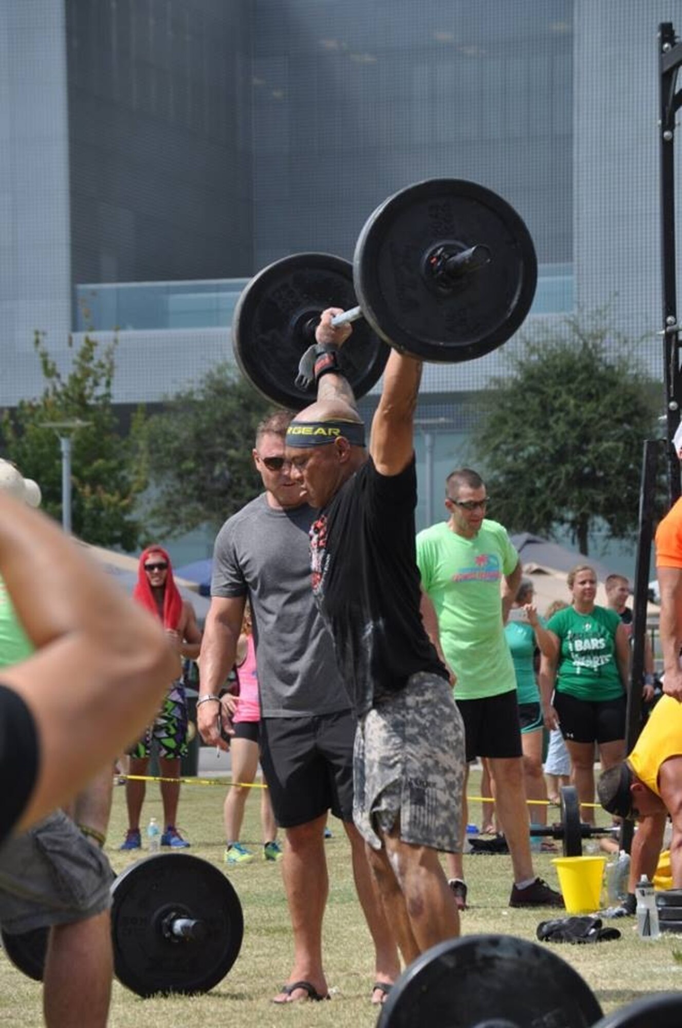 TAMPA, Fla. - Matt Kaleikini, 423rd Force Support Squadron, recently competed in the Throwdown Fitness Festival Competition in Tampa, Fla. Kaleikini finished first in the Men’s Master Division (age 40+), completing five WODs (work outs of the day) in record time and weights. The event in Tampa involved team and individual competitions and raised money for the Wounded Warrior Project. (Courtesy photo)