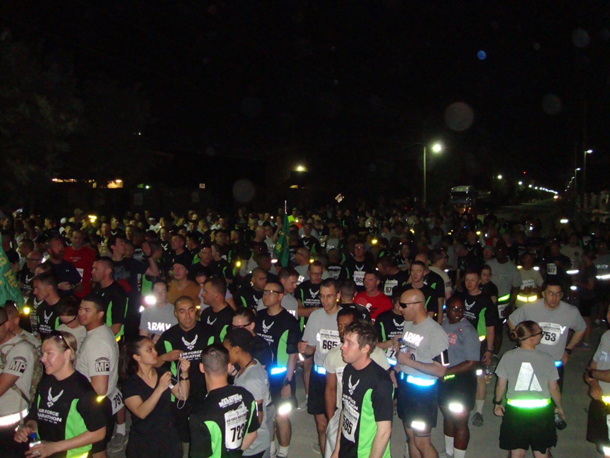 More than 700 people participated in the 3rd annual Bagram Marathon events here Sept. 15, 2013. The Bagram Marathon is an extension of the Air Force Marathon held at Wright Patterson Air Force Base, in Dayton, Ohio, Sept. 21. Bagram is one of seven deployed locations throughout the area of responsibility that participated in the extension races. (Courtesy photo)