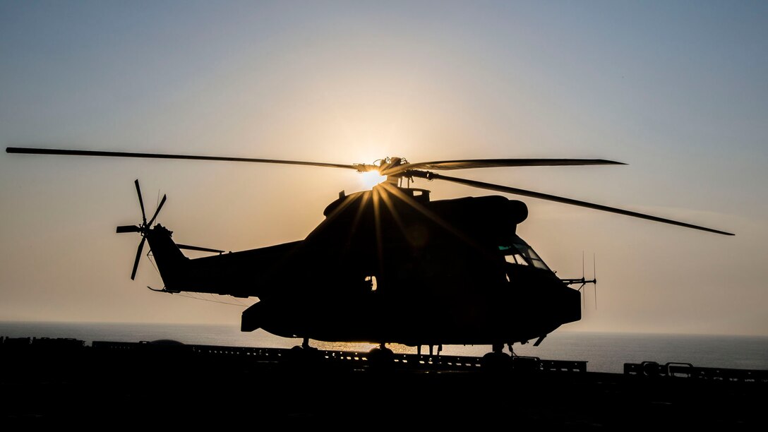 A French SA 330 Puma helicopter rests on the on the flight deck of the USS Kearsarge (LHD 3), Sept. 22, 2013. The 26th MEU is a Marine Air-Ground Task Force forward-deployed to the U.S. 5th and 6th Fleet areas of responsibility aboard the Kearsarge Amphibious Ready Group serving as a sea-based, expeditionary crisis response force capable of conducting amphibious operations across the full range of military operations. (U.S. Marine Corps photo by Sgt. Christopher Q. Stone, 26th MEU Combat Camera/Released)