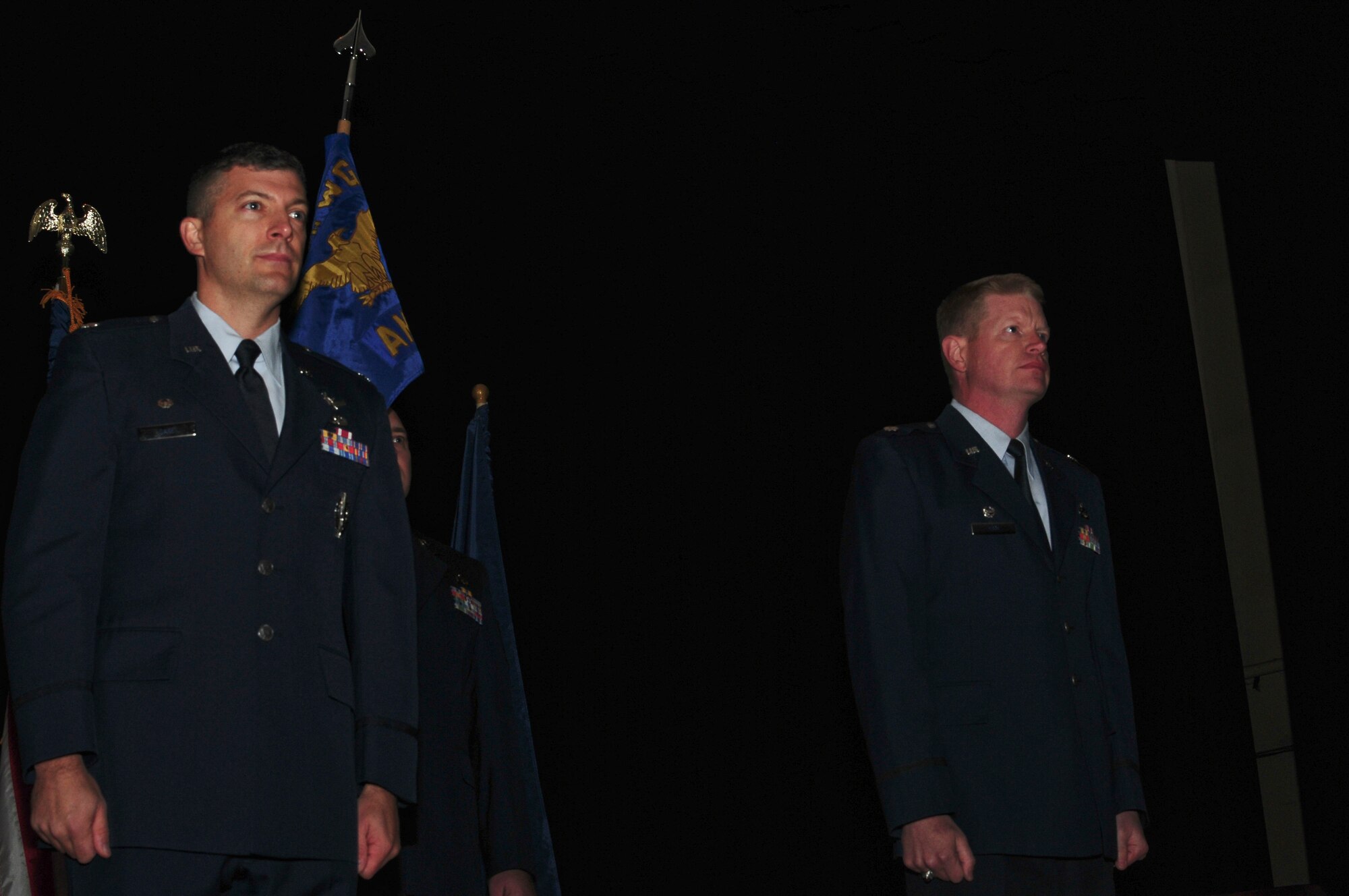 JOINT BASE ELMENDORF-RICHARDSON, Alaska-- Lt. Col. David W. Ham assumes  command of the Alaska Air National Guard's 176 Aircraft Maintenance Squadron here Sept. 21, 2013. Ham previously served as the 176 Maintenance Operations flight commander. (National Guard photo by: Tech. Sgt. Jen Theulen/ Released)