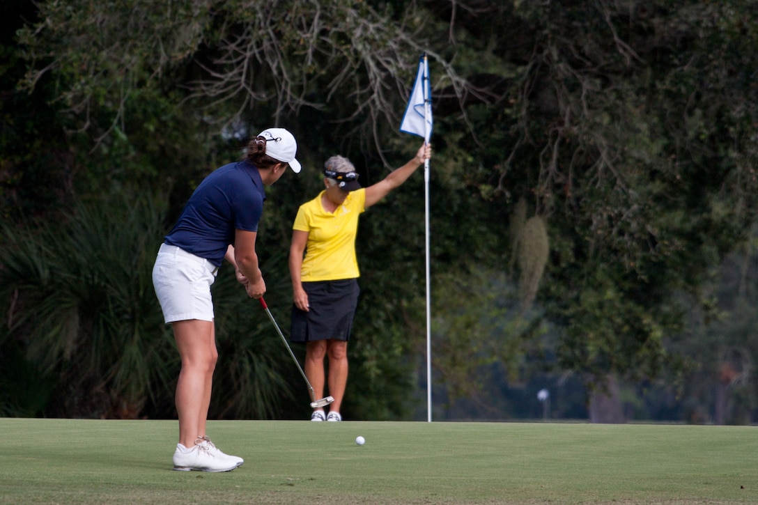 Navy Women win their third straight Armed Forces Womens Golf title in a row with LT Nicole Johnson leading the way taking individual gold.