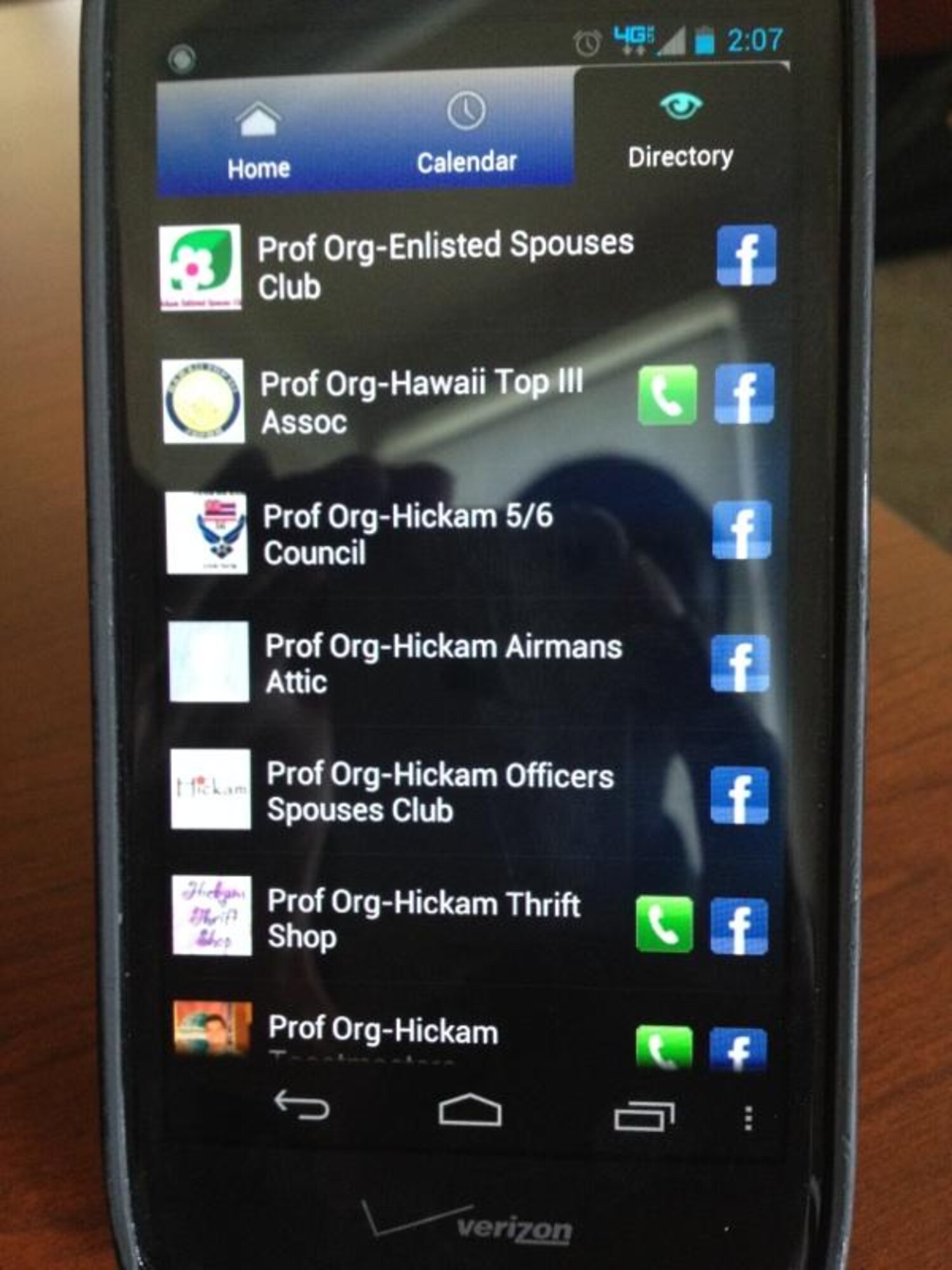 Private organizations and units looking to get information out to the base populace or advertise events need look no further than Facebook! The program is set up to link information from Facebook calendar event pages and requires no more than the usual page maintenance and updates to keep the information on the app current. (U.S. Air Force photo/Master Sgt. Ray Tuggle)