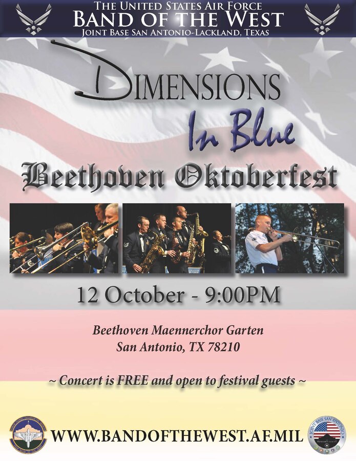 Dimensions in Blue Octoberfest Flyer 2013
