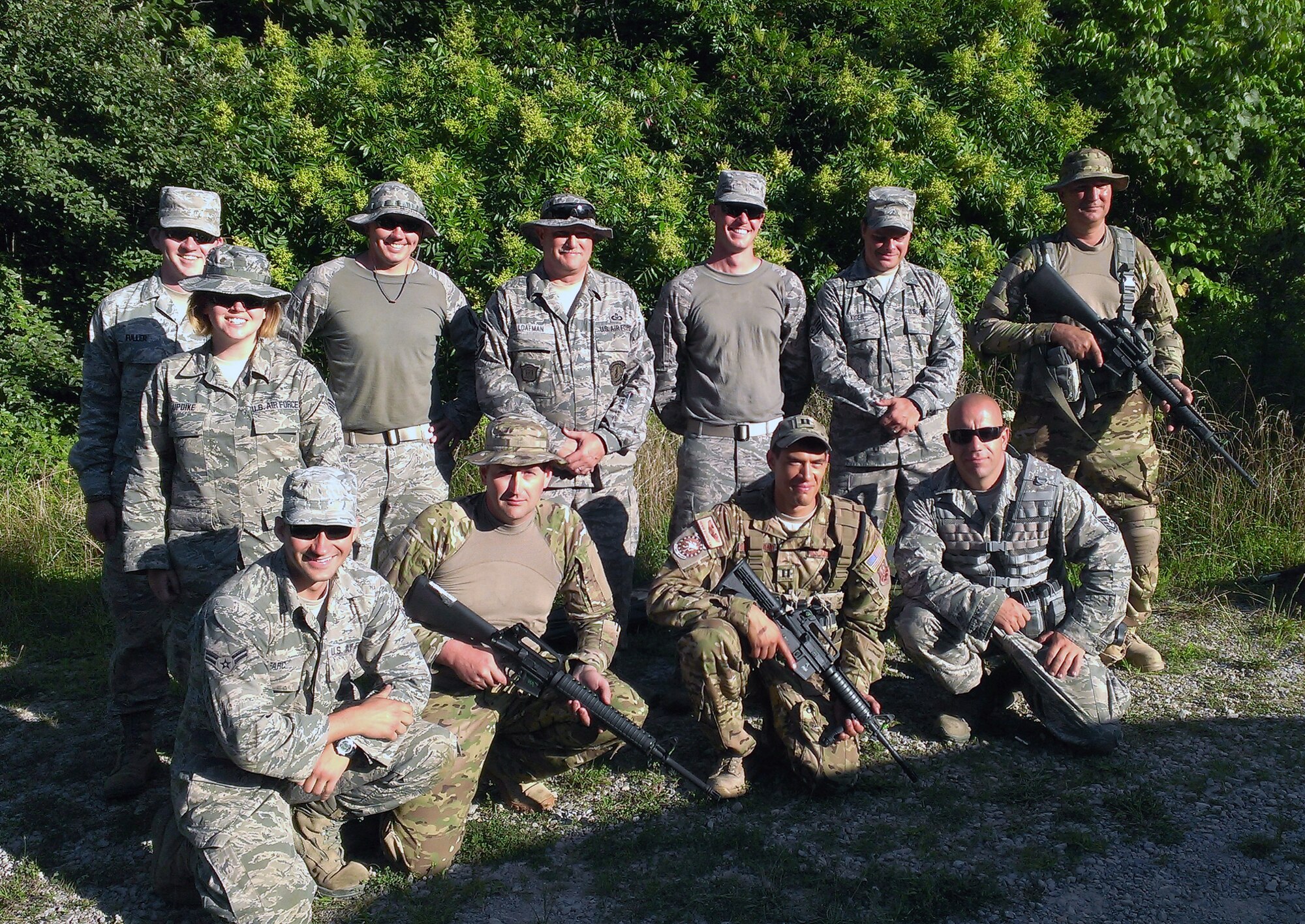 Fifteen Airmen from the 123rd Airlift Wing competed in the Adjutant General’s Kentucky National Guard State Rifle and Pistol Training Event July 27 and 28, 2013, at Fort Knox, Ky. The 123rd took first place in the pistol team competition, rifle team competition and overall aggregate. (Courtesy Photo)