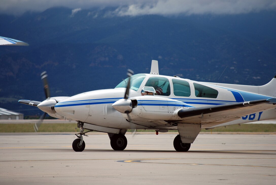 PETERSON AIR FORCE BASE, Colo. – The Peterson Aero Club provides training for entry-level students learning to fly and to experienced pilots looking to maintain or upgrade qualifications. (U.S. Air Force photo/Michael Golembesky)