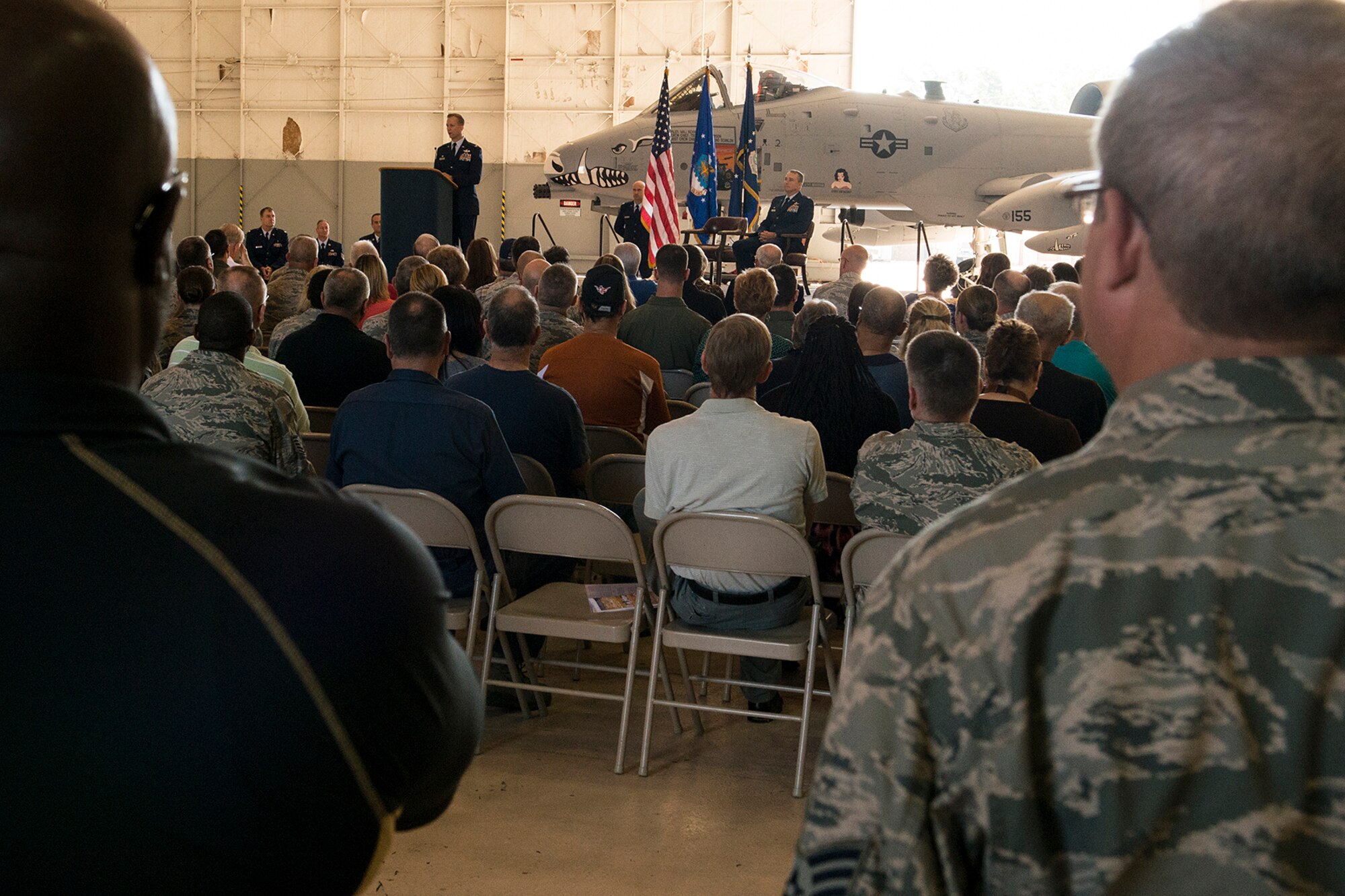 An Inactivation Ceremony was held for the 917th Fighter Group, Sept. 26, 2013, Barksdale Air Force Base, La. The 917th began its 50 year history at Barksdale in 1963, with the formation of the 917th Troop Carrier Group. (U.S. Air Force photo by Master Sgt. Greg Steele/Released)