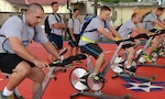 Members of team Storm Troopers, begin the race at the team bike station, part of the Community Quest race September 18, at Joint Base San Antonio-Lackland. (U.S. Air Force photo by Benjamin Faske/released)