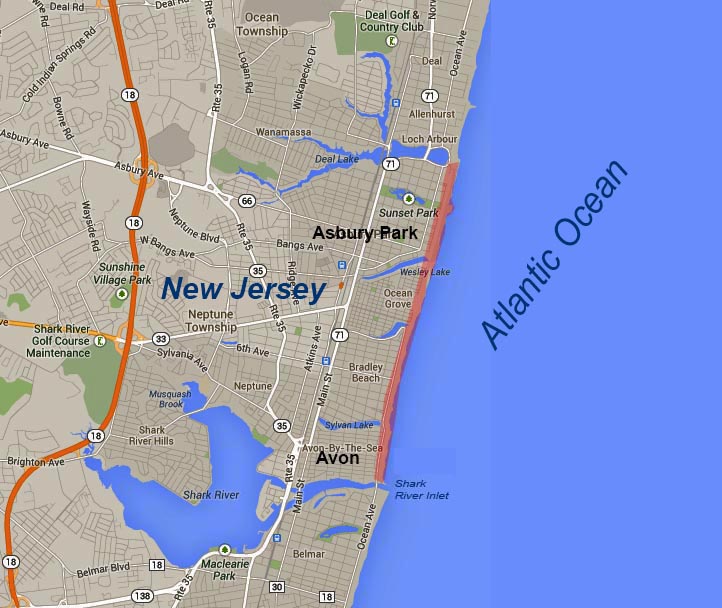 The Asbury Park to AvonbytheSea, New Jersey contract for the