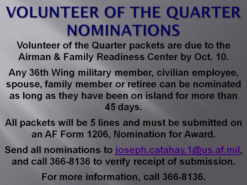 For more information, call 366-8136.