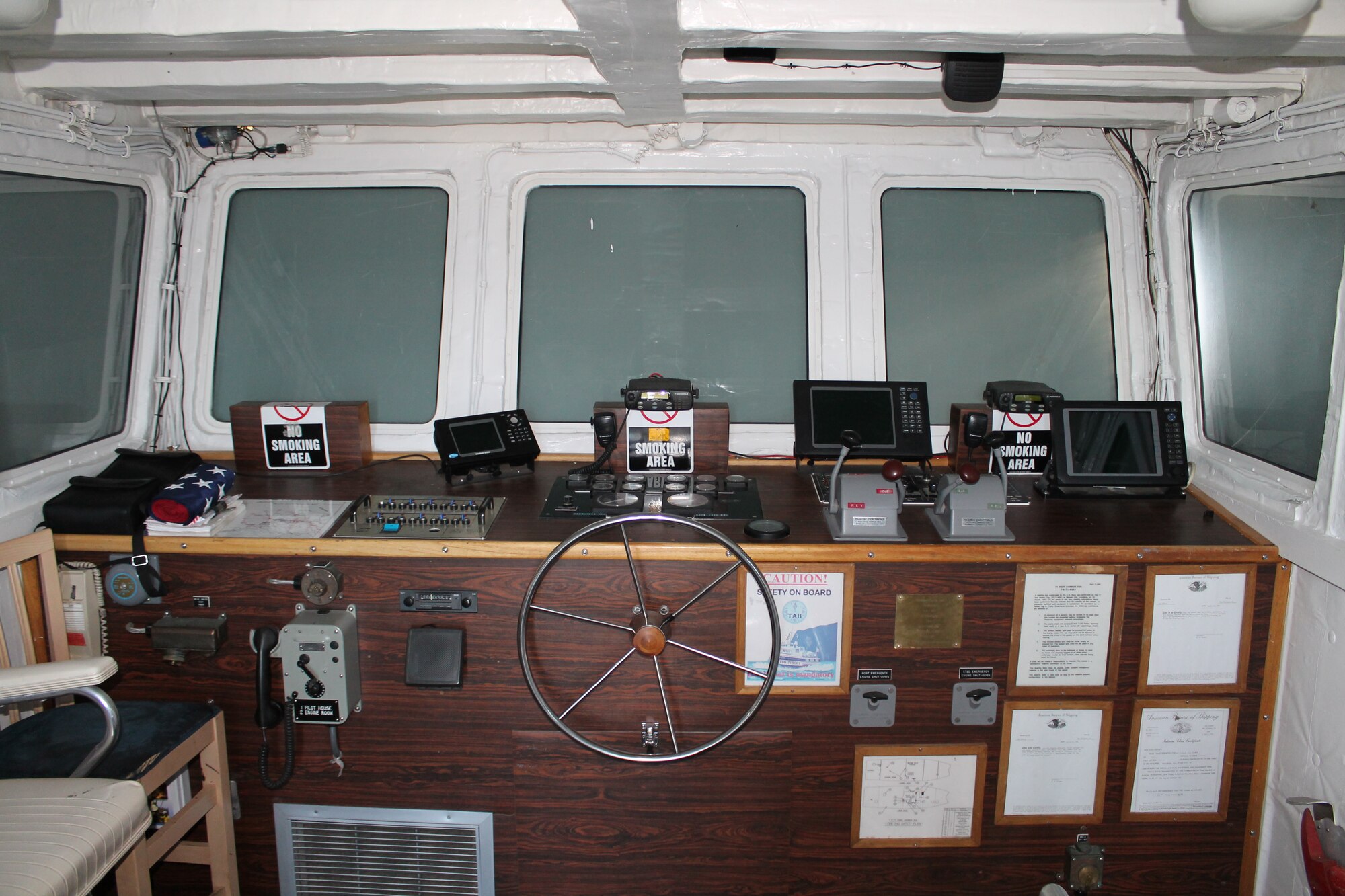 THULE AIR BASE, Greenland – The Thule harbor tug was built by Swiftships in Morgan City, La., and delivered in 1991. It plays an important role in resupplying Thule Air Base each summer. (U.S. Air Force photo)