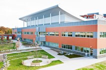 Fort Belvoir Community Hospital began serving patients Aug. 31, 2011. Shown here is a view of River Pavilion and its adjacent healing garden, taken Nov. 4, 2011. Since its inception, the MX has supported approximately 450 medical treatment or medical research facility projects, like this hospital at Fort Belvoir, totaling more than $11 billion.