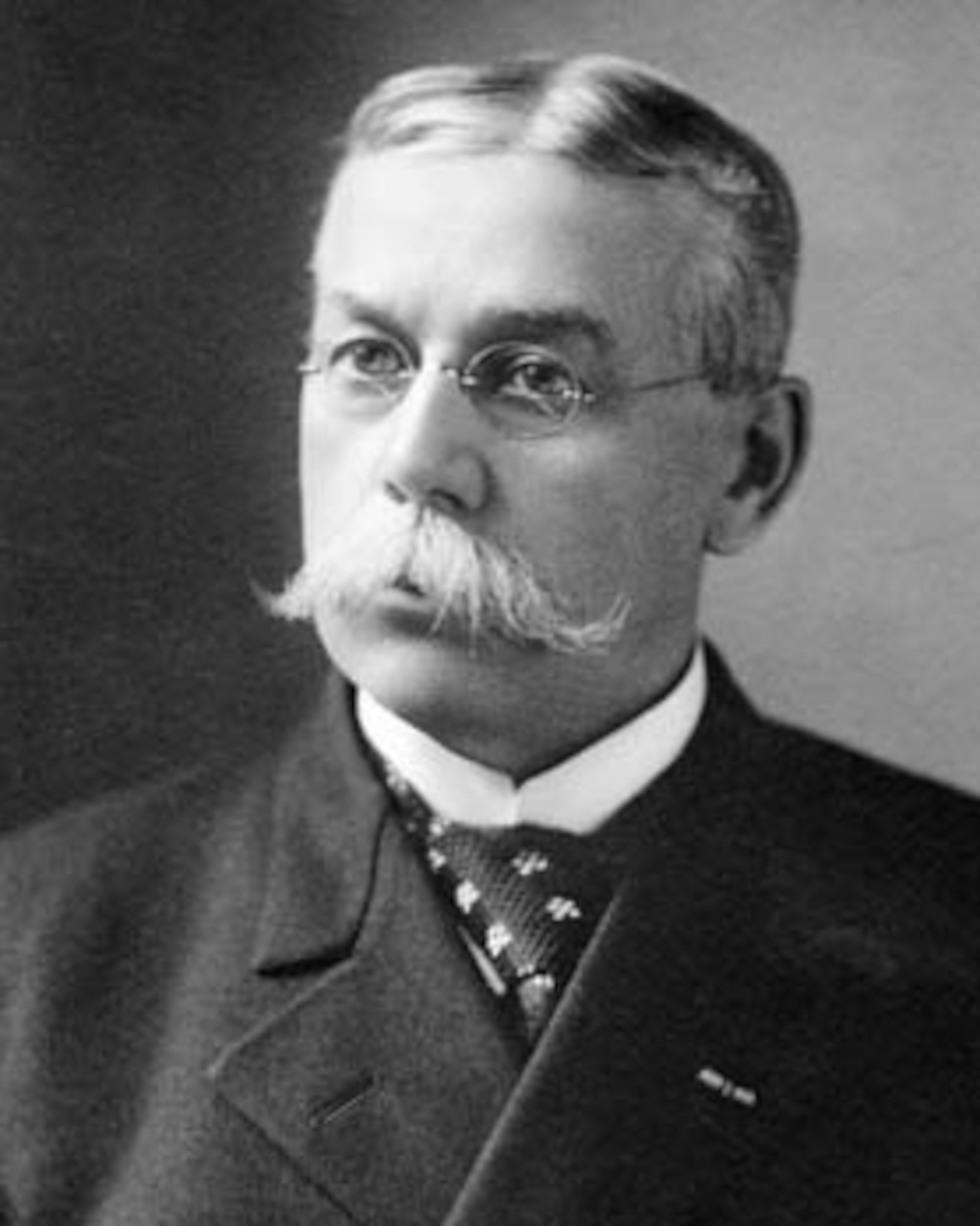 A photograph depicts Francis E. Warren, first governor of Wyoming, former U.S. senator from Wyoming and namesake of F.E. Warren Air Force Base, Wyo., showing his commitment to Mustache March before it was even a thing people celebrated. (File photo)