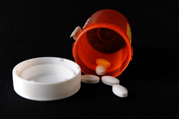 The 99th Medical Support Squadron Pharmacy will be hosting a Drug Take Back Day April 25 and 26 from 10 a.m. to 2 p.m. at the Nellis Air Force Base Exchange. The pharmacy will accept any tablets, capsules, inhalers, topical ointments, eye drops, liquids and over the counter medication; but will not accept any syringes or sharp items (needles, insulin vials and sharps containers) for safety precautions. Proper disposal of medication reduces the chances of a family member or friend abusing medication, or a person misdiagnosing themselves or others and taking an incorrect medication which could lead to accidental poisoning and even death. (U.S. Air Force photo illustration by Airman 1st Class Jake Carter)