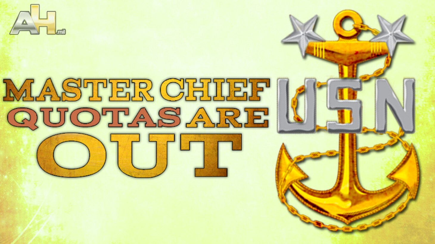 Master Chief Quotas Are Out > U.S. Navy All Hands > Stories