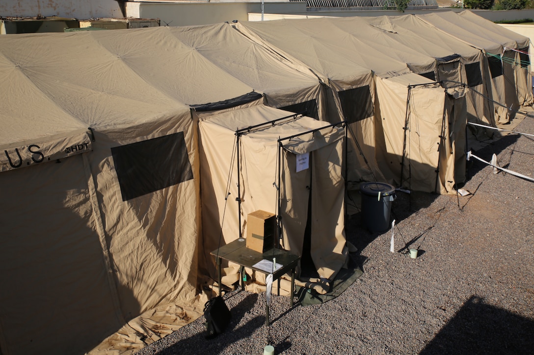 The 2nd Marine Expeditionary Brigade employs an operational Capability Set 3, or CAPSET 3, as part of Exercise African Lion 14, March 26 – April 4, 2014. Variations of the CAPSET include modular tents used to house expeditionary operations centers and additional workspace for deployed forces. Exercise African Lion is an annually scheduled, multi-lateral and combined-joint exercise between the Kingdom of Morocco, the U.S. and other partner nations, designed to strengthen relationships in the region by increasing understanding of each nation’s military capabilities.