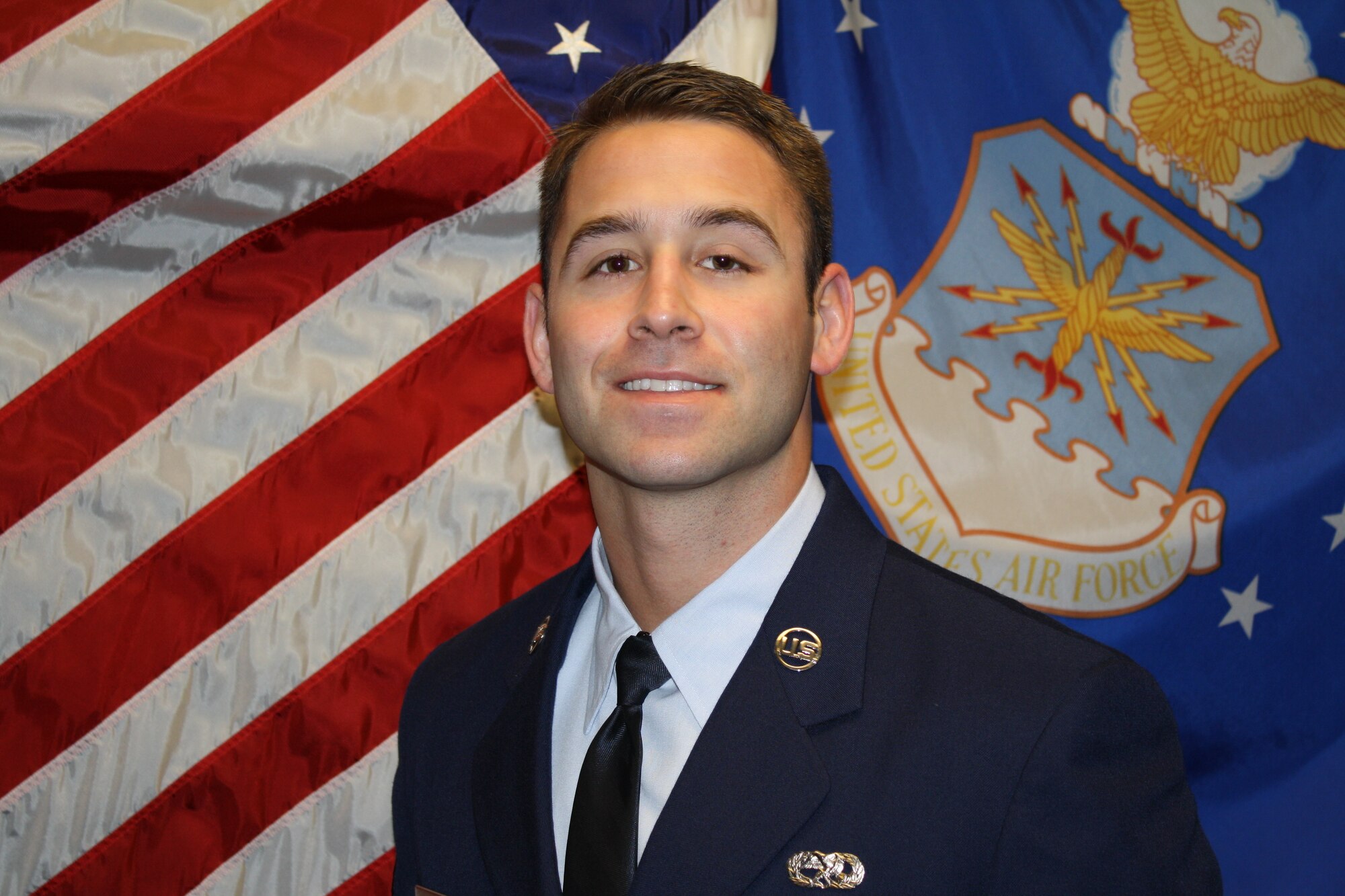 Senior Airman Joseph Fraser, 361st Training Squadron, earned the Commandant Award. The Commandant Award recognizes the student who best displays professional military leadership qualities and makes the most significant contribution to the overall success of the class. Selection is based upon demonstrated leadership, positive attitude and initiative. (U.S. Air Force courtesy photo) 
