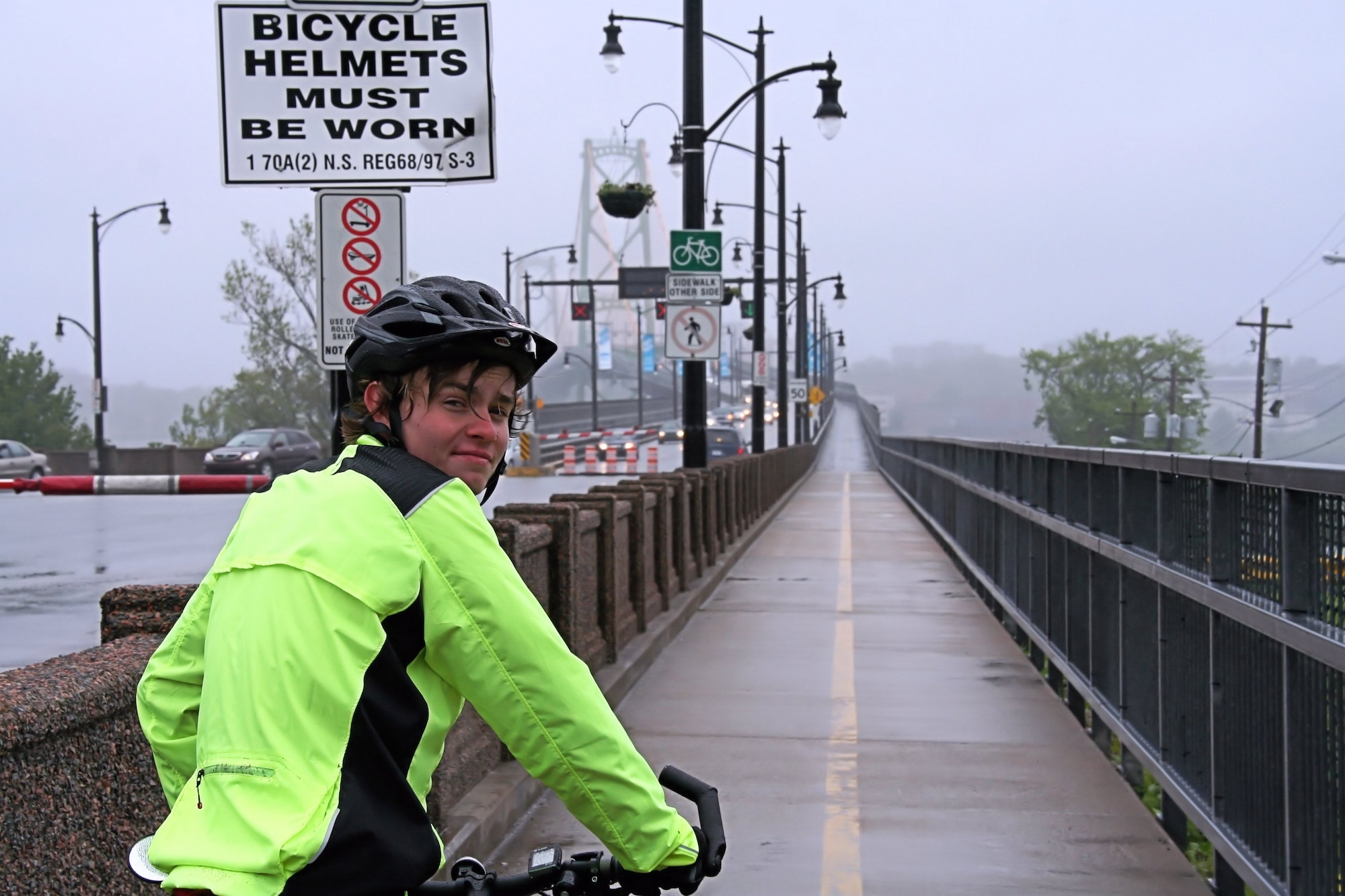 Walter Willand during a bicycle trip across North America. (Courtesy photo)
