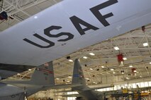 An Ohio Air National Guard C-130, assigned to the 179th Airlift Wing in Mansfield, Ohio, sits tail-to-tail with a Youngstown Air Reserve Station C-130H Hercules aircraft in a hangar here, March 10, 2014. A Mansfield aircrew was training at YARS when a tire blew out on landing. The aircrew landed and stopped the aircraft safely. 910th Maintenance personnel changed the aircraft's tire and towed it to a hangar for further repairs. (U.S. Air Force photo/Master Sgt. Bob Barko, Jr.) 