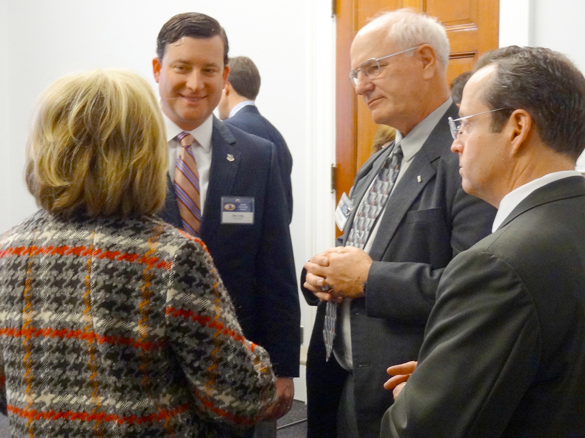Congressman Diane Black (front) talks to (left) ACC President Ben Craig, an ACC Past President Mike Wiedemer and ACC Vice President Jim Jolliffe at the annual breakfast the group sponsors at the Capitol. 