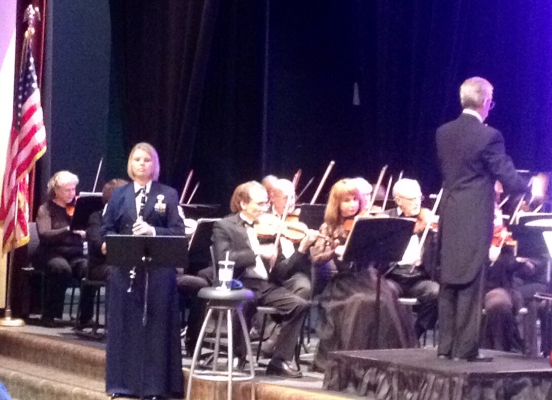 Technical Sergeant Anna Andrew, Clarinetist with the United States Air Force Band of the Golden West,  performed Mozart’s Clarinet Concerto in A Major with the Solano Symphony on March 22, 2014 at the KROC Center and on March 23 at the Vacaville Performing Arts Theater. 