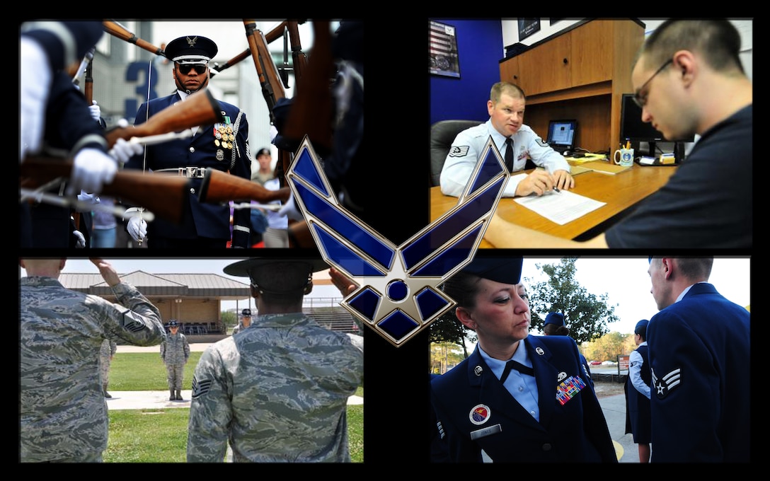 The U.S. Air Force has identified 10 specific developmental special duty assignments as part of an effort to drive Airmen into positions that positively impact the Air Force. Airmen in the rank of staff sergeant, technical sergeant and master sergeant are the focus of the nomination process, which was implemented to ensure the highest quality Airmen are placed in these positions. (U.S. Air Force photo illustration by Senior Airman Kayla Newman/Released)