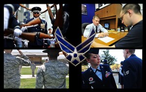 The U.S. Air Force has identified 10 specific developmental special duty assignments as part of an effort to drive Airmen into positions that positively impact the Air Force. Airmen in the rank of staff sergeant, technical sergeant and master sergeant are the focus of the nomination process, which was implemented to ensure the highest quality Airmen are placed in these positions. (U.S. Air Force photo illustration by Senior Airman Kayla Newman/Released)