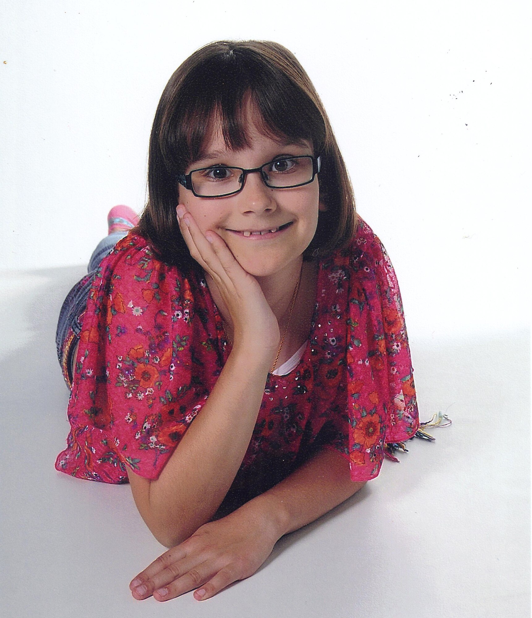 Meaghan Croteau, daughter of Chief Master Sgt. Arthur Croteau, 488th Intelligence Squadron chief enlisted manager, recently received recognition as one of the top 10 percent of children from all five branches of the military while competing for the Operation Homefront’s Military Child of the Year award. (Photo courtesy of Karen Croteau/Released)