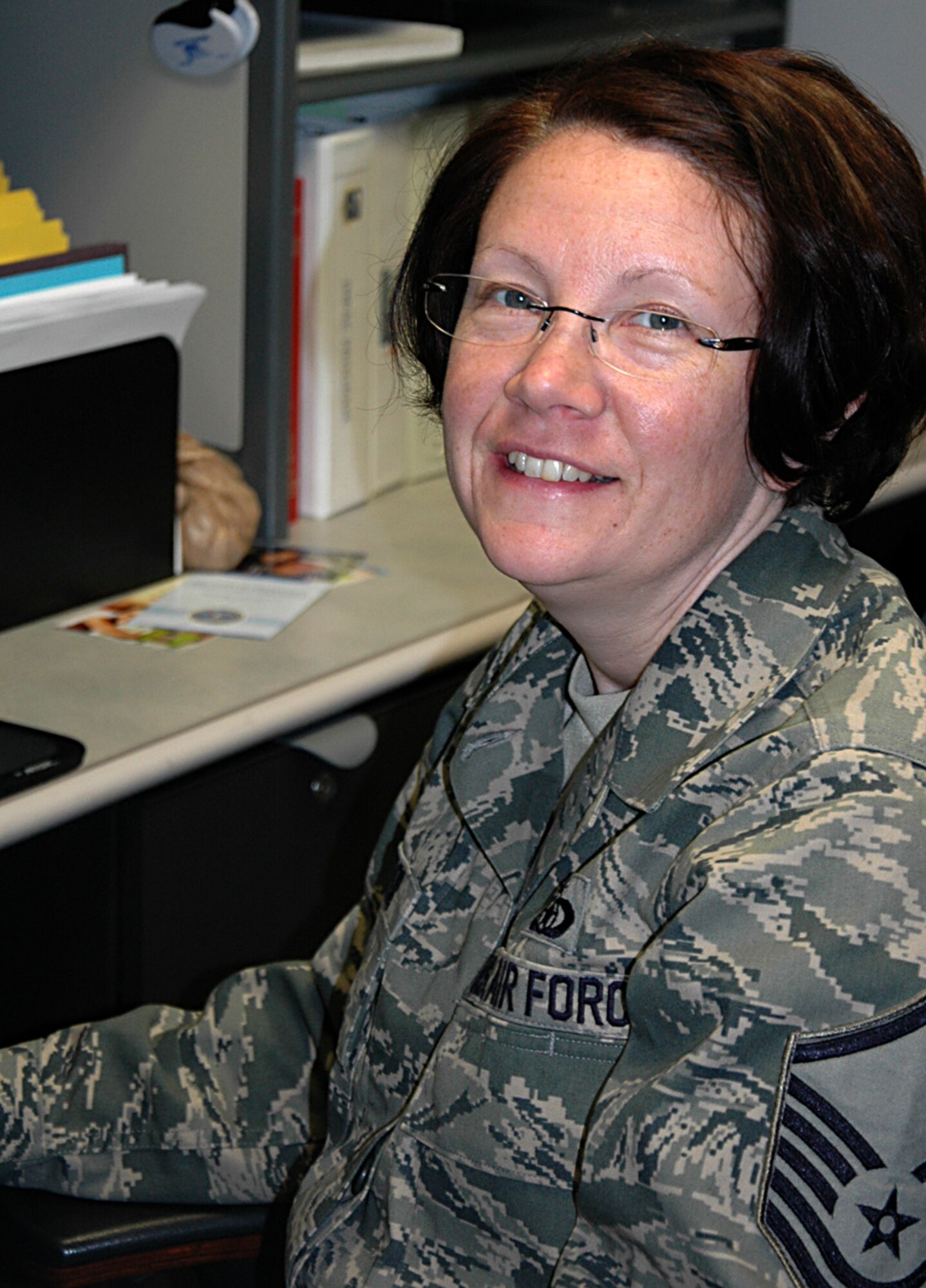 Master Sgt. Regina Rector, an air reserve technician, is the 446th Airlift Wing's new ground safety manager. (U.S. Air Force Reserve photo by Sandra Pishner)