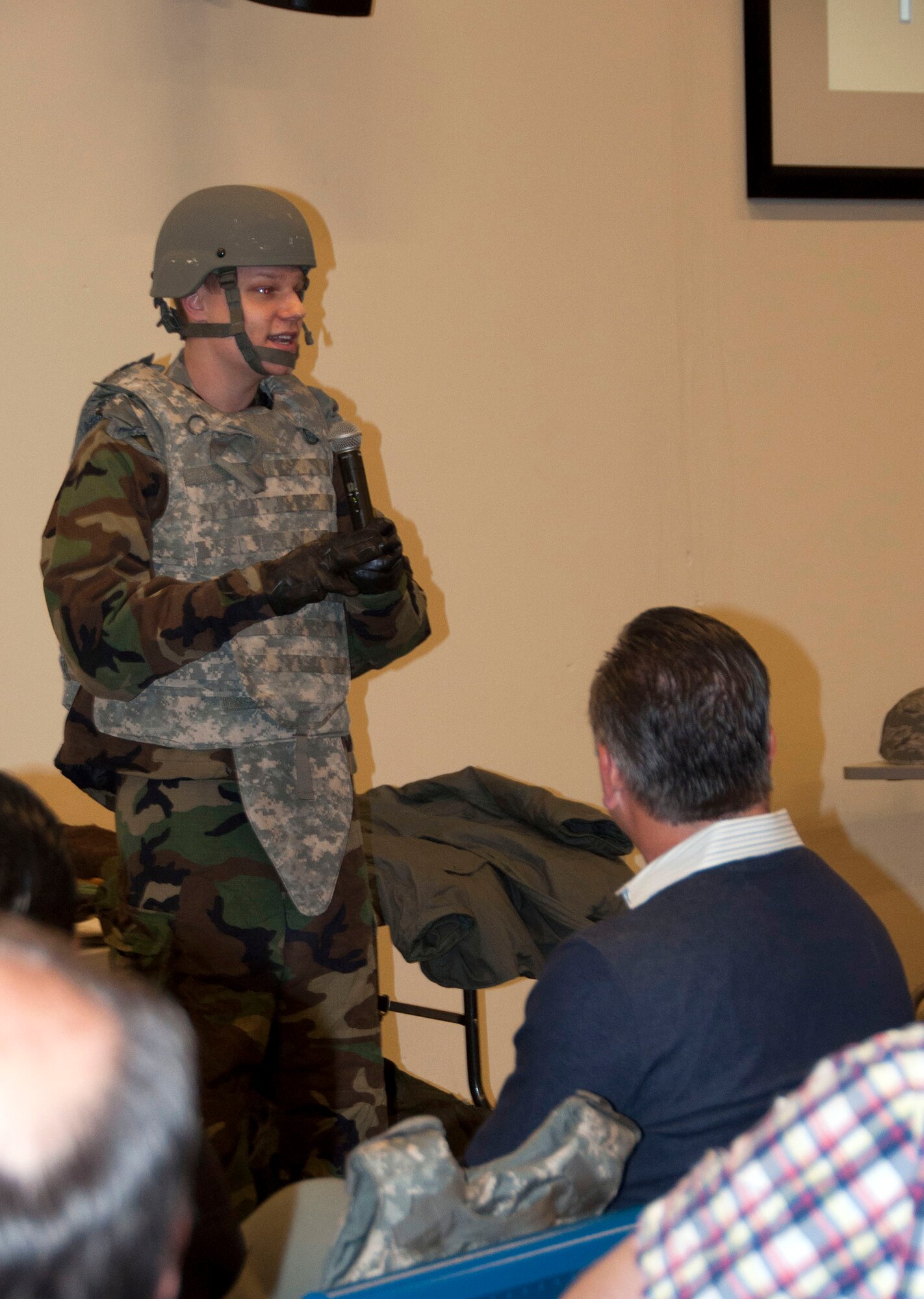 TRAVIS AIR FORCE BASE, Calif. -- Team Travis honorary commanders participated in a day-long Air Force Bootcamp to learn about military culture, April 3, 2014. The honorary commanders program pairs a local business leader with a unit commander to serve as that units’ “honorary commander.” The pairing is designed to maintain a solid, mutually beneficial relationship between the public and Team Travis. (U.S. Air Force photo/Staff Sgt. Cindy G. Alejandrez) 