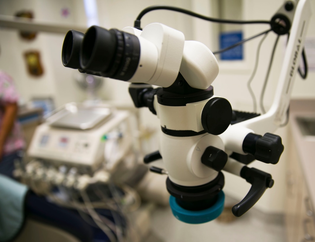 A part of keeping Marines and sailors medically ready is their oral health. The 23rd Dental Clinic is the only dental facility aboard the installation, and treats more than 10,000 Marines and sailors annually. “Over 10,000 Marines and sailors come through our dental facility,” Cmdr. Melissa Ruff, clinic director, 23rd Dental Company. “Those Marines and sailors include all of the stationed units aboard the Combat Center as well as students from the Marine Corps Communications-Electronic School and those units going through the integrated training exercise.” (Official Marine Corps Photo By Lance Cpl. Kasey Peacock/Released)


