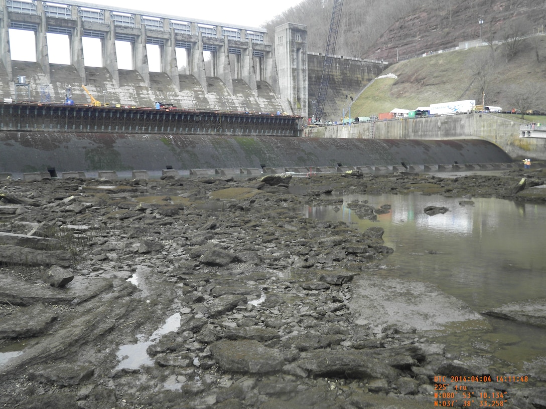 Bluestone Dam Dewatered