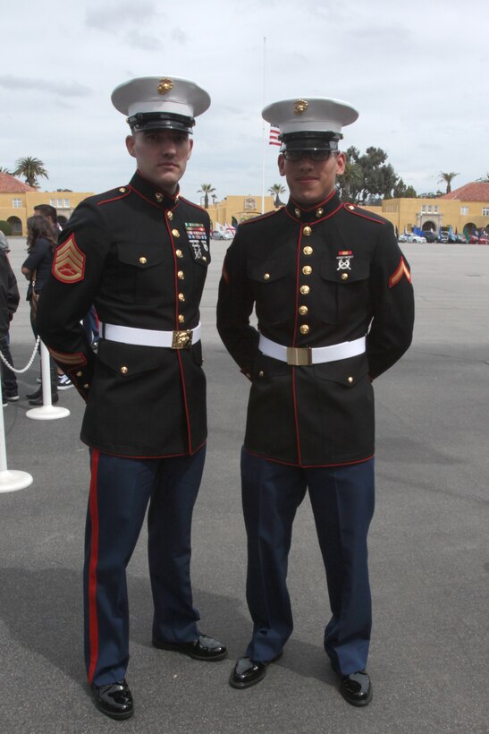 Pfc. Eduardo Duranespino, honor graduate for company D, and a Medford, Ore., native, graduates as the Company Honor Graduate at Marine Corps Recruit Depot, San Diego, April 7. 
