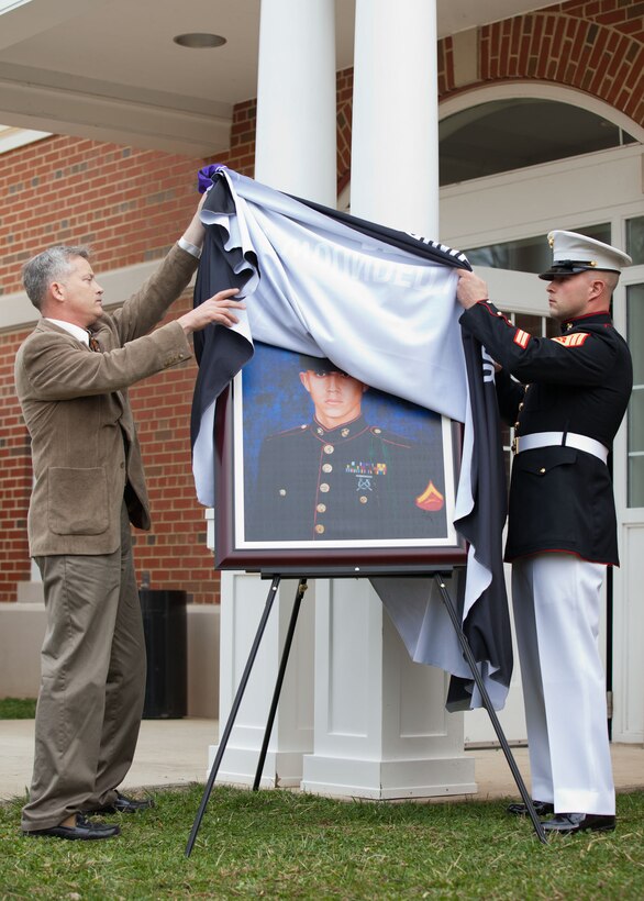 The Rededication Celebration of the Lance Corporal Christopher Adlesperger Building at the Wounded Warrior Regiment, Marine Corps Base Quantico, Va., April 3, 2014. (U.S. Marine Corps photo by Cpl. Tia Dufour/Released)