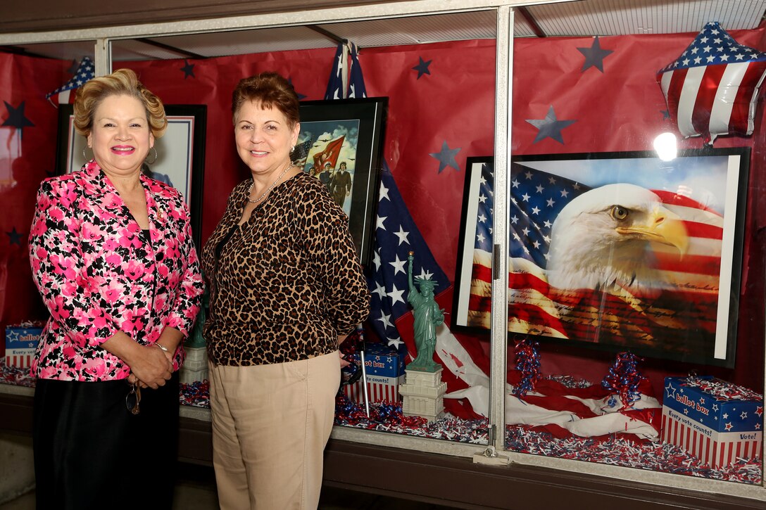 Jessica L. (Garfola) Wright, the Under Secretary of Defense for Personnel and Readiness, visited voting assistance staff members from the Camp Pendleton voting office today during her tour of the installation. 

“She wanted to familiarize herself with the Marine Corps and Camp Pendleton,” said Jimmie Hoskins, the Marine Corps Installations-West installation voting assistant officer. “She wanted to see a working Marine Corps installation voting office.”

Secretary Wright is the senior policy advisor to the Secretary of Defense on recruitment, career development, pay and benefits for 1.4 million active duty military personnel, 1.3 million Guard and Reserve personnel, 680,000 Department of Defense civilians, and is responsible for overseeing the overall state of military readiness. 
