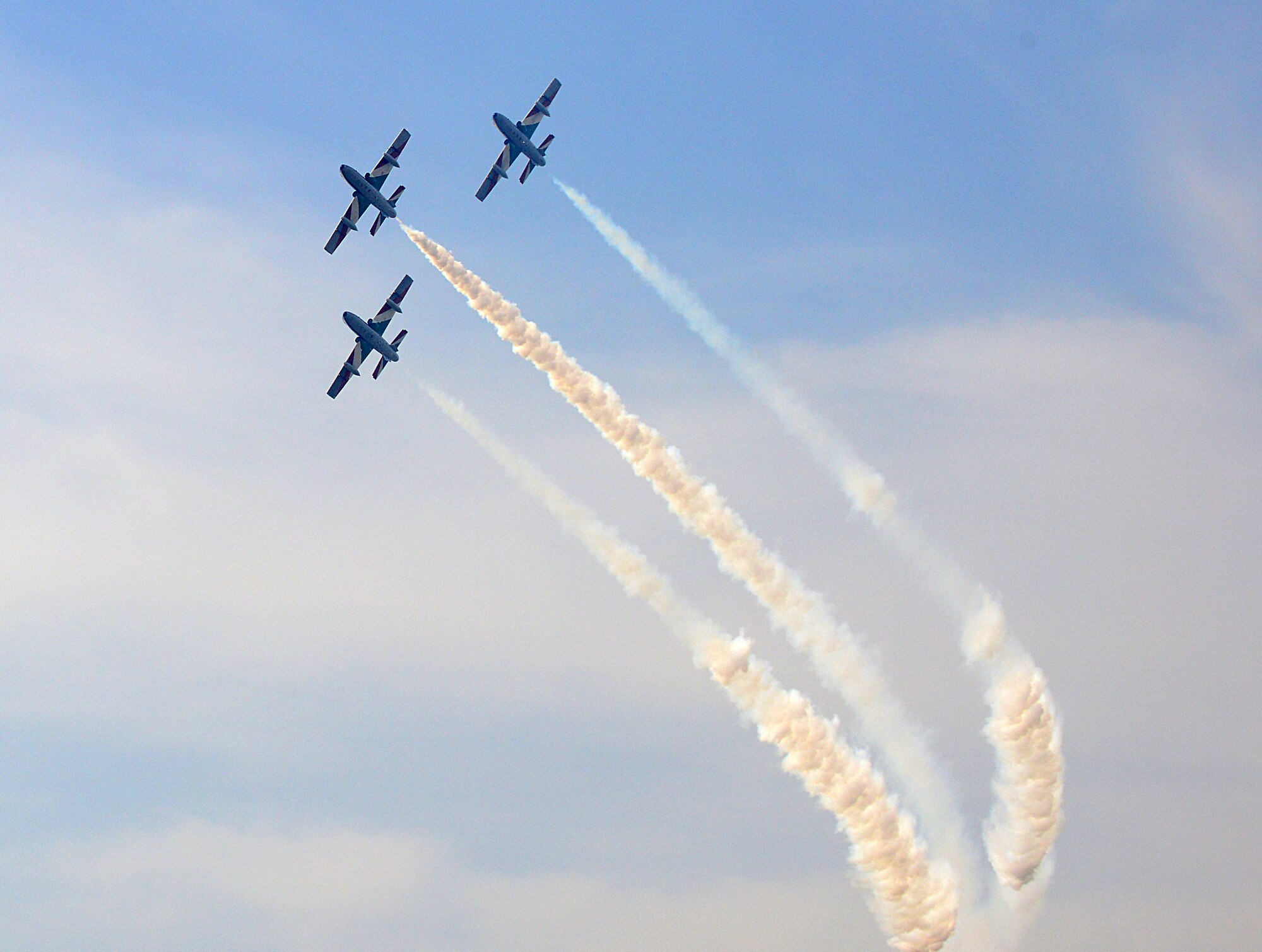 In preparation for their upcoming season, the Italian aerobatic demonstration team, Frecce Tricolori, performed their routine during a rehearsal, April 4, 2014, Aviano Air Base, Italy.  The aerobatic team is comprised of 10 Aermacchi MB-339 PAN aircraft, which are based at Rivolto Air Force Base, in the north-eastern Italian region of Friuli Venezia Giulia, province of Udine. (U.S. Air Force photo/Senior Airman Michael Battles) 