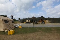A picture of the main Command Operations Center, Communication Company (Comm Co), 3rd Marine Logistics Group, Camp Kinser, Okinawa, Japan, Feb. 26, 2014 during exercise Key Resolve 14. Key Resolve is an annual command post exercise that ensures the ROK-U.S. Alliance is prepared to defend the Republic of Korea, while training Alliance forces to respond to any potential event on the peninsula.  (U.S. Marine Corps photo by Lance Cpl. Jeraco Jenkins/Released.)