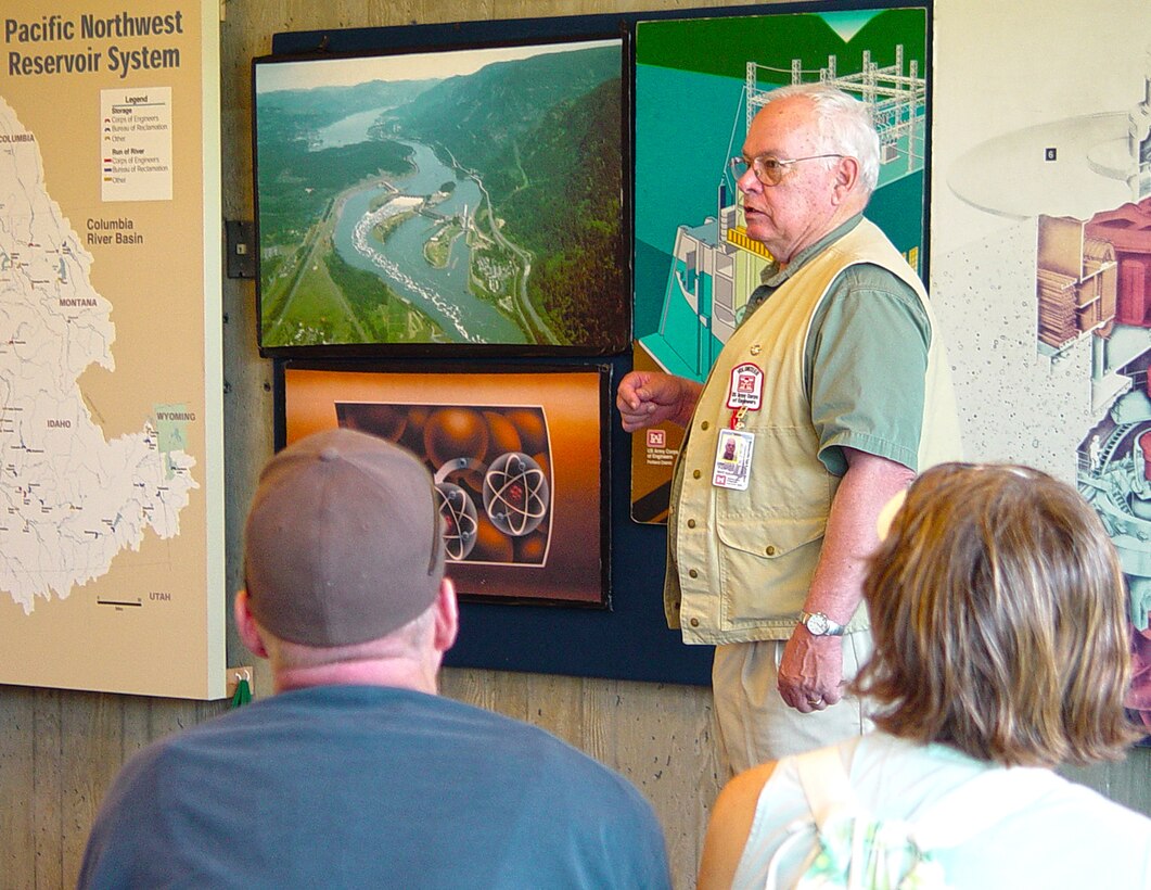 Bonneville Lock and Dam would like to feature Jim Price as their outstanding volunteer. Jim has volunteered for Bonneville Dam the last 9 years. He enjoys providing technical and user-friendly tours on electricity to visitors, typically leading six tours weekly.

When Jim communicates, he explains technical elements by minimizing jargon, explaining information in a way that more people can understand and appreciate. One of Jim's favorite aspects of volunteering is the interaction with visitors and staff. He enjoys seeing the enthusiasm visitors reflect when he speaks to them and shares his knowledge.