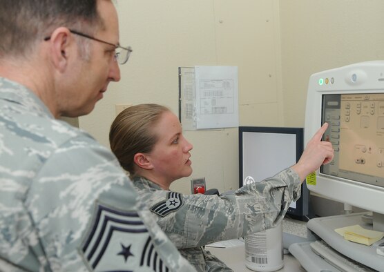 The 5th Medical Group Diagnostic Imaging Element has two active duty personnel and one contract civilian assigned and we perform between 200-400 diagnostic studies including traditional x-ray, Magnetic Resonance Imaging (MRI) and Ultrasound. Our patients range from active duty, dependents and pediatrics to retirees and veterans running the gamut from sports injuries to slips, trips and falls. The Diagnostic Imaging Element accepts orders from outside healthcare providers such as Trinity Medical Center, St. Alexius and the Bone and Joint Center in Bismarck. Once the exam is performed, we send the images to the health care providers aiding in expediting treatment. Our role in PRP is to identify and Potentially Disqualifying Information and report it to the PRP clinic for review. The 5th Medical Group Diagnostic Imaging Element is dedicated to providing the best quality diagnostic imaging in support of Team Minot’s Warbirds and Rough Riders.